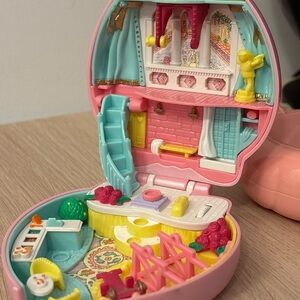 Pink and Blue Dollhouse Playset